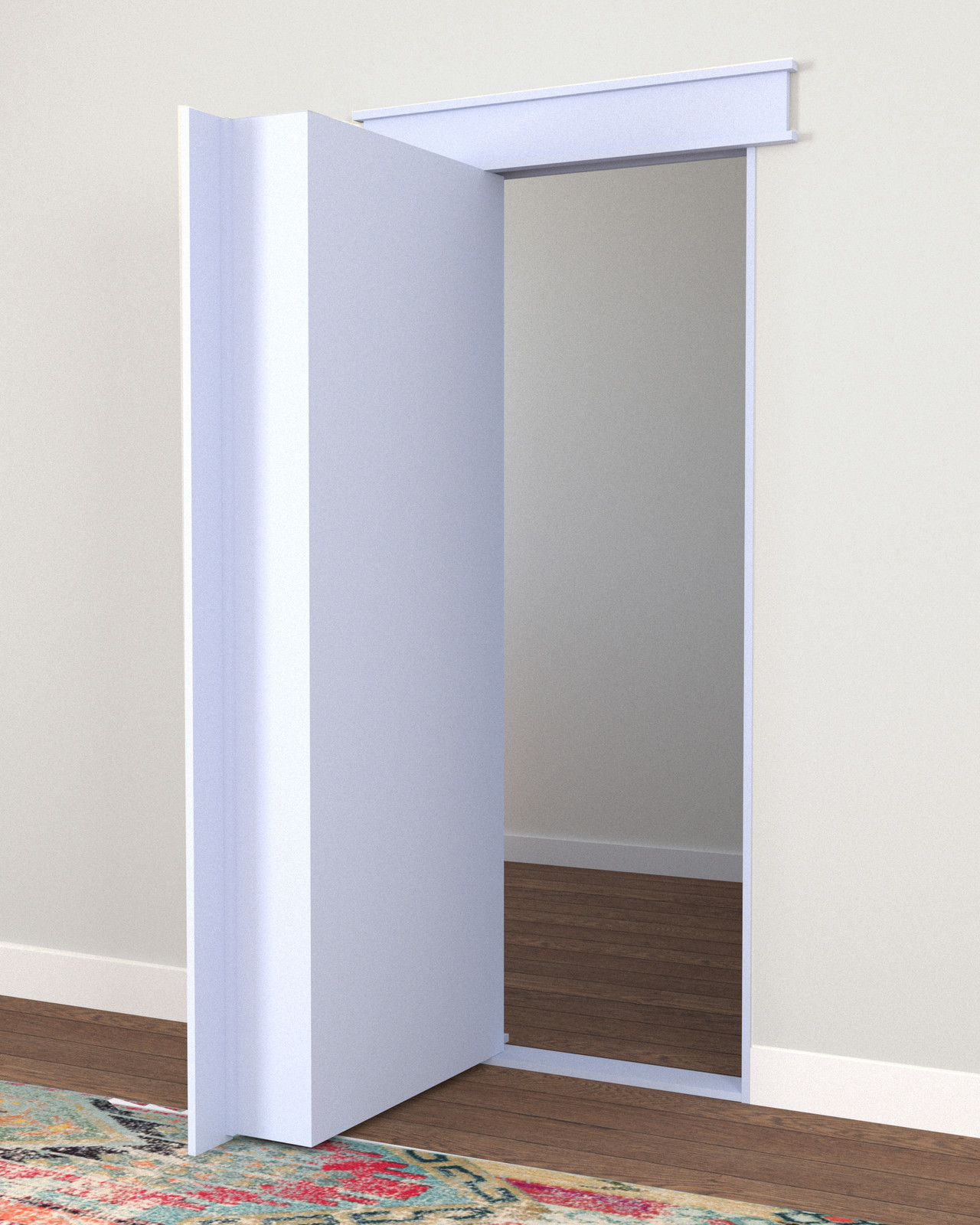 Single Hidden Bookcase Door – Upper Shelves & Base Cabinet (Style 3) — view 2