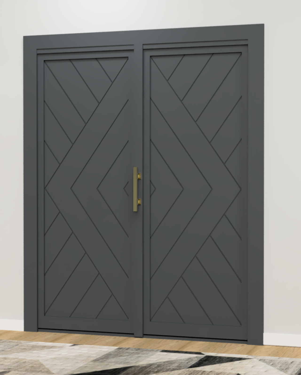 Double Kitchen Pantry Hidden Door (Style 6) — view 3
