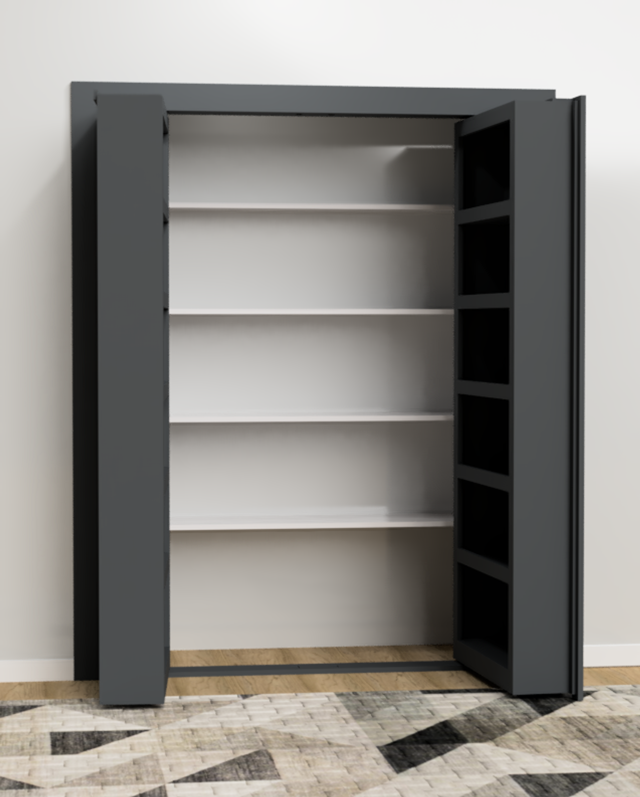 Double Kitchen Pantry Hidden Door (Style 6) — view 4