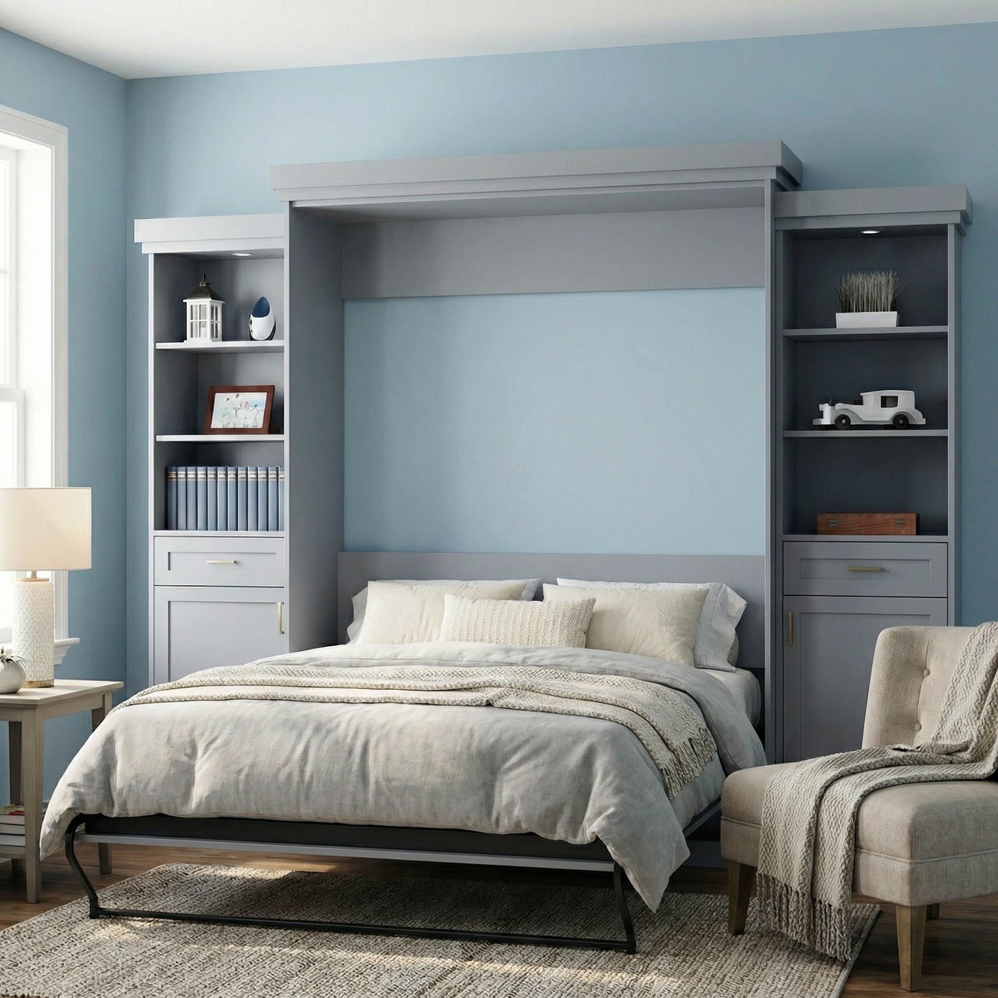 Murphy Bed Cabinet – X Panel Front (Style 3) — view 2