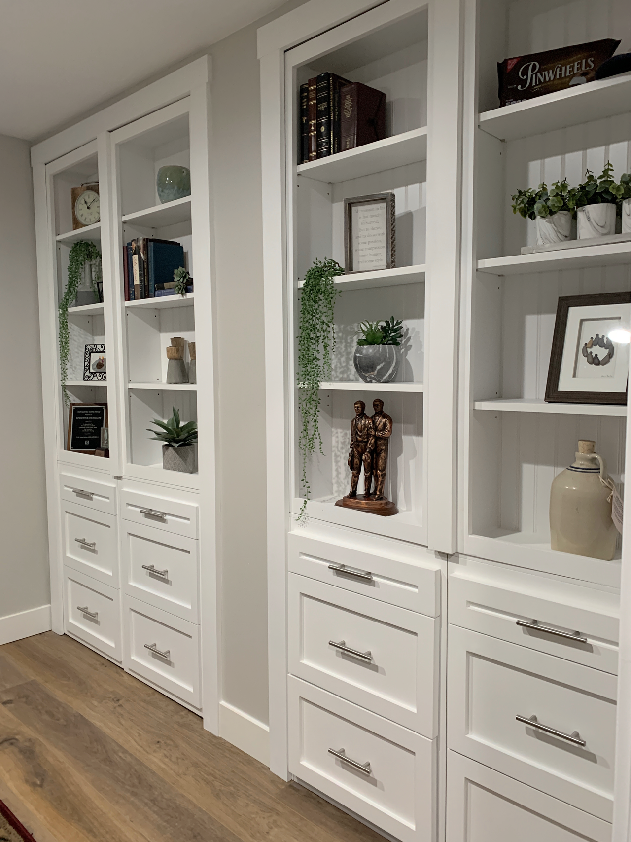 Double Hidden Bookcase Door – Drawer Base Design (Style 4) — view 3
