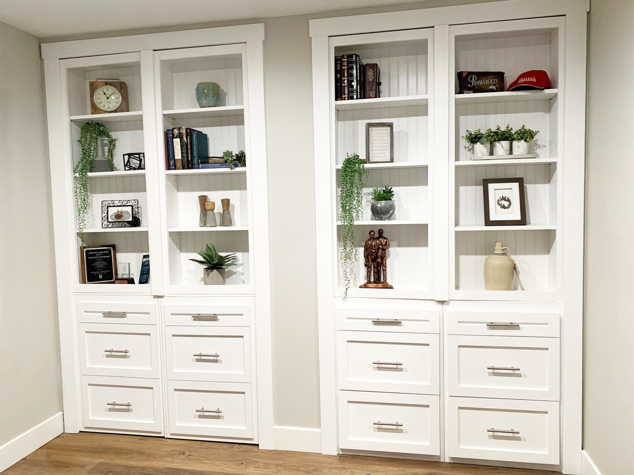 Double Hidden Bookcase Door – Drawer Base Design (Style 4) — view 4