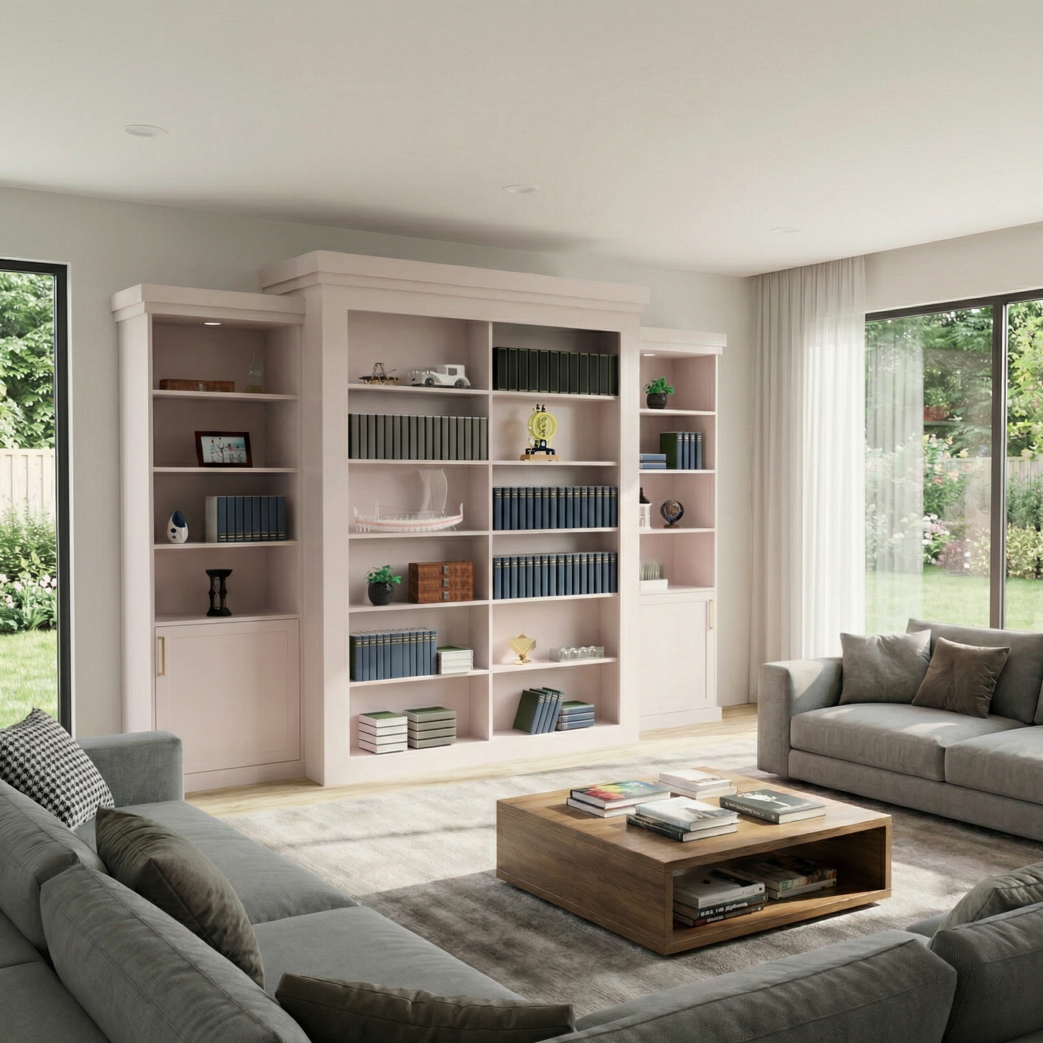 Rotating Murphy Bed Cabinet with Storage (Style 4) — view 3