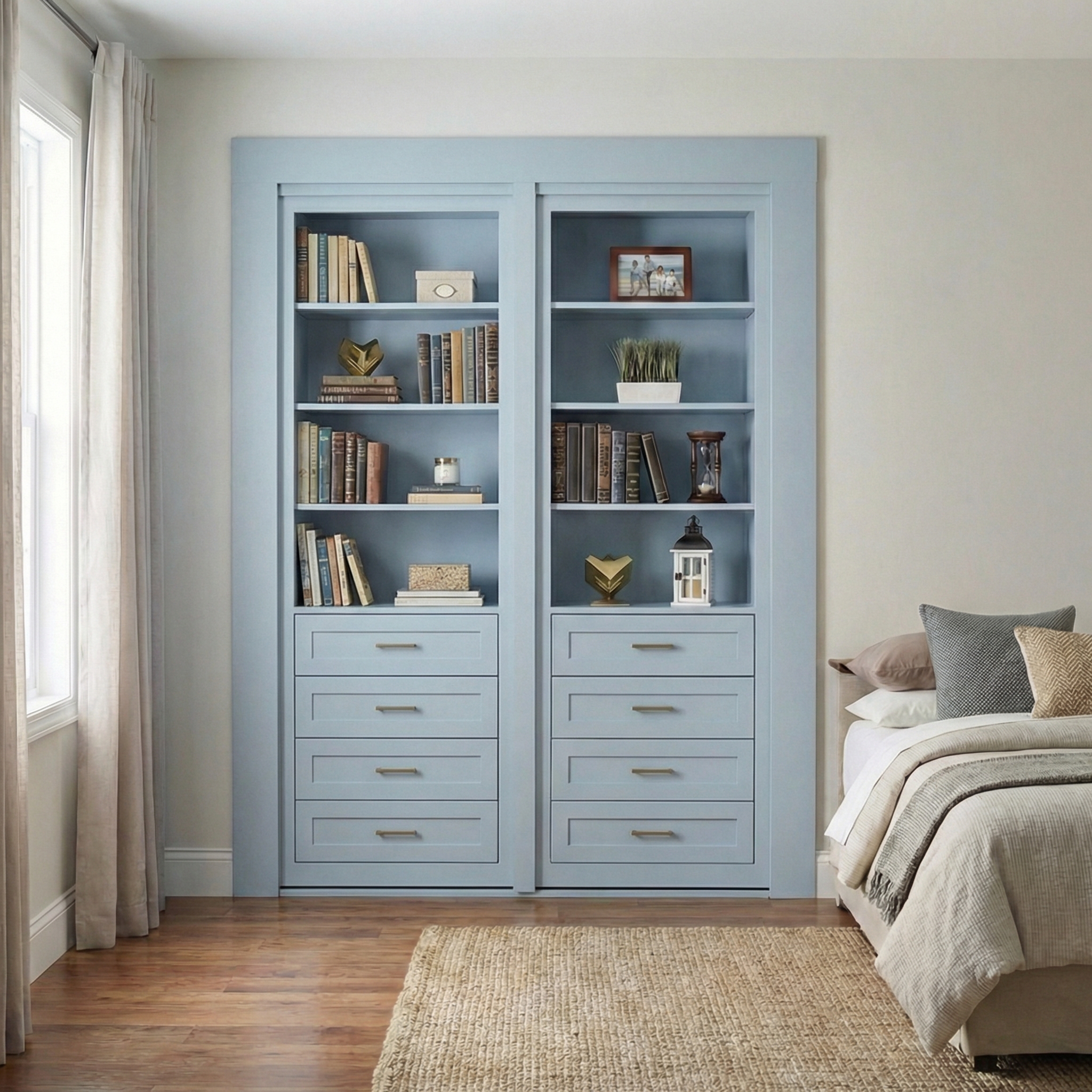 Bookcase Closet Hidden Doors – Storage Tower (Style 7) — view 2