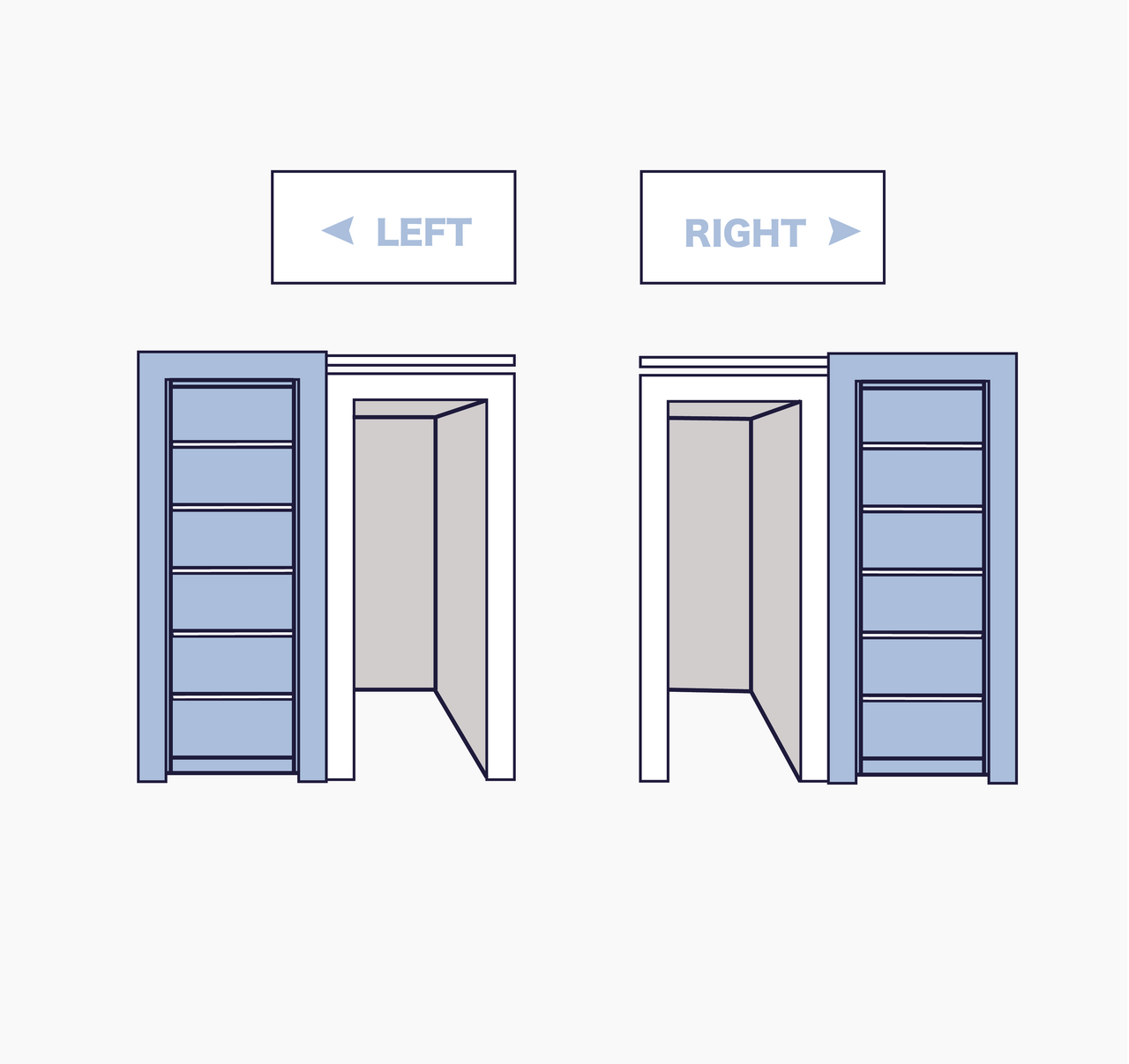Single Sliding Bookcase Door – Classic Shelves (Style 1) — view 3