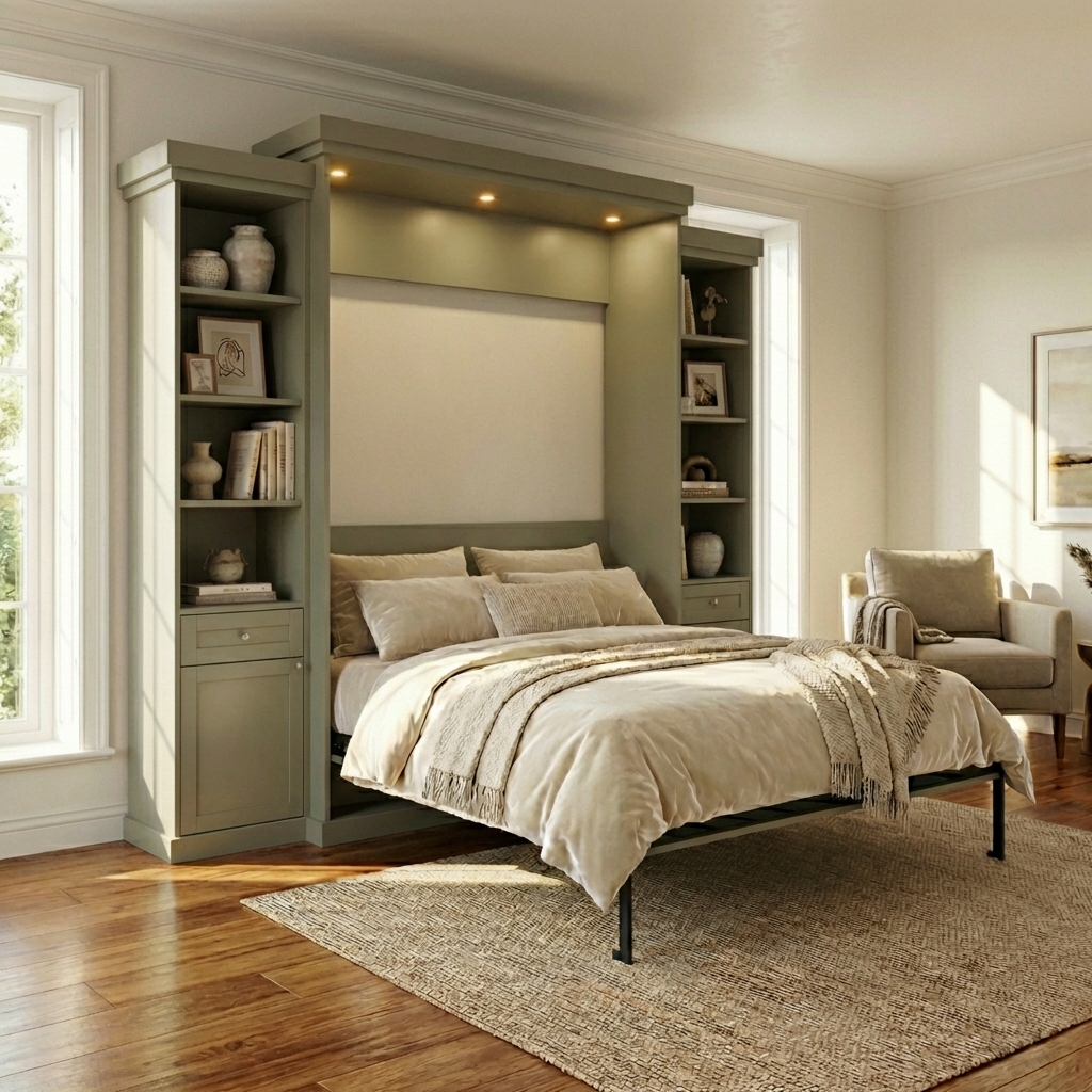 Murphy Bed Cabinet – X Panel Front (Style 3) — view 3