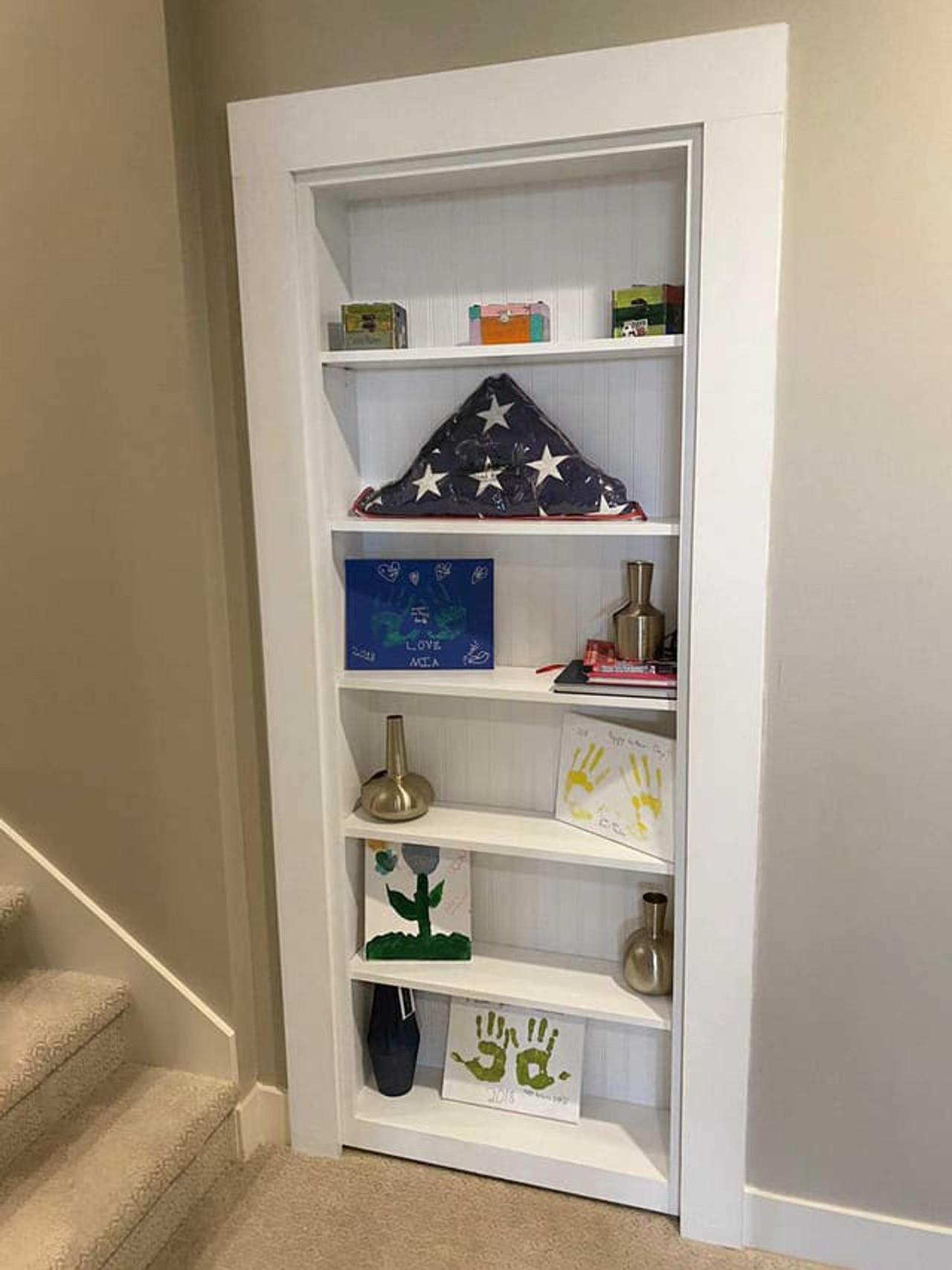 Single Hidden Bookcase Door – Open Shelf Classic (Style 1) — view 5