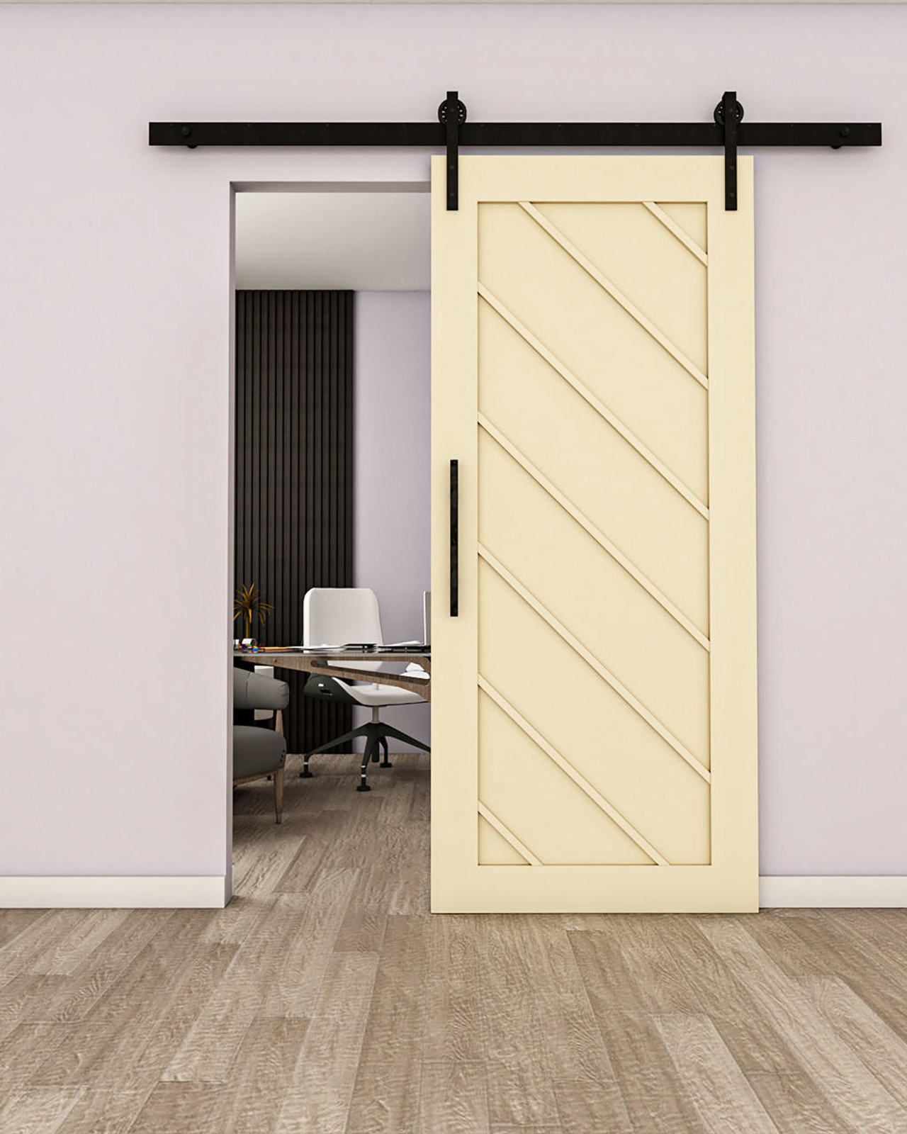 individual Barn puerta – Chevron Panel (Estilo 3) by Maderra